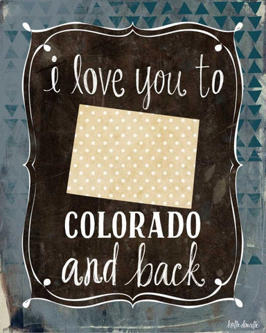 Colorado and Back White Modern Wood Framed Art Print with Double Matting by Doucette, Katie