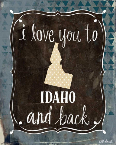 Idaho and Back White Modern Wood Framed Art Print with Double Matting by Doucette, Katie