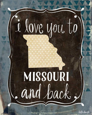 Missouri and Back Black Ornate Wood Framed Art Print with Double Matting by Doucette, Katie