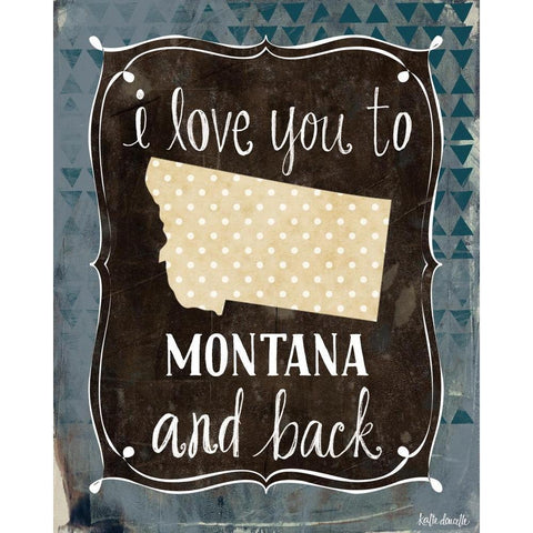 Montana and Back Black Modern Wood Framed Art Print with Double Matting by Doucette, Katie