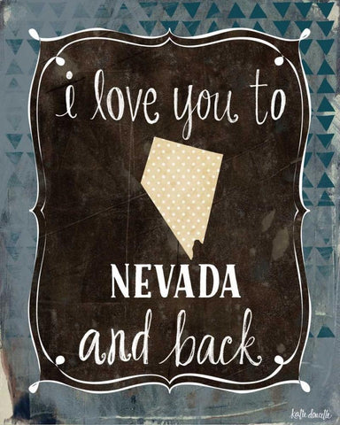 Nevada and Back Black Ornate Wood Framed Art Print with Double Matting by Doucette, Katie