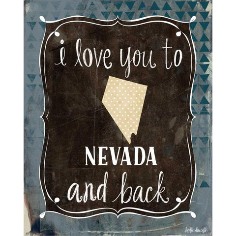 Nevada and Back Black Modern Wood Framed Art Print with Double Matting by Doucette, Katie