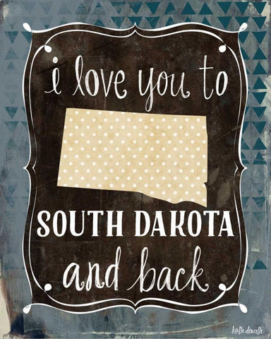 South Dakota and Back Black Ornate Wood Framed Art Print with Double Matting by Doucette, Katie