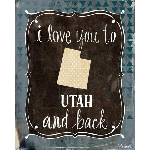 Utah and Back White Modern Wood Framed Art Print by Doucette, Katie