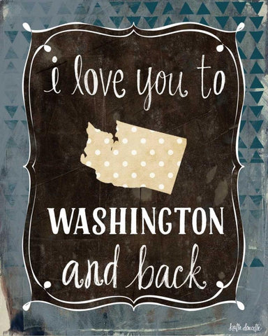 Washington and Back Black Ornate Wood Framed Art Print with Double Matting by Doucette, Katie