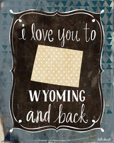 Wyoming and Back White Modern Wood Framed Art Print with Double Matting by Doucette, Katie