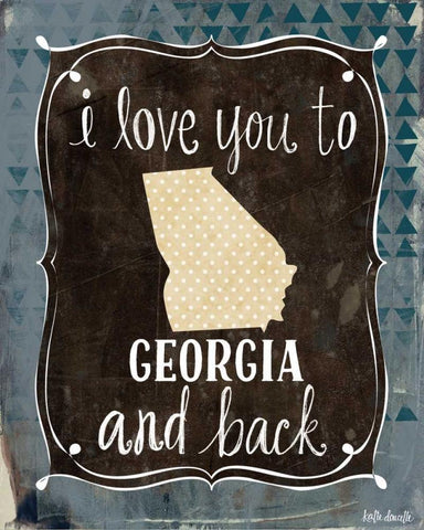 Georgia and Back White Modern Wood Framed Art Print with Double Matting by Doucette, Katie