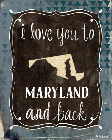 Maryland and Back White Modern Wood Framed Art Print with Double Matting by Doucette, Katie