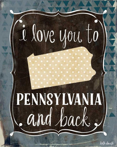 Pennsylvania and Back Black Ornate Wood Framed Art Print with Double Matting by Doucette, Katie