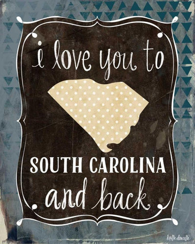 South Carolina and Back Black Ornate Wood Framed Art Print with Double Matting by Doucette, Katie