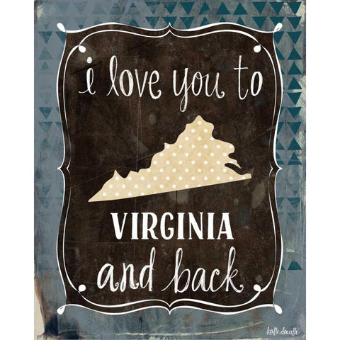 Virginia and Back Gold Ornate Wood Framed Art Print with Double Matting by Doucette, Katie