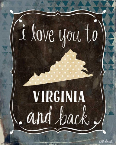 Virginia and Back White Modern Wood Framed Art Print with Double Matting by Doucette, Katie