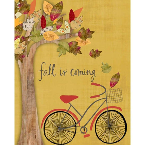 Fall is Coming Gold Ornate Wood Framed Art Print with Double Matting by Doucette, Katie