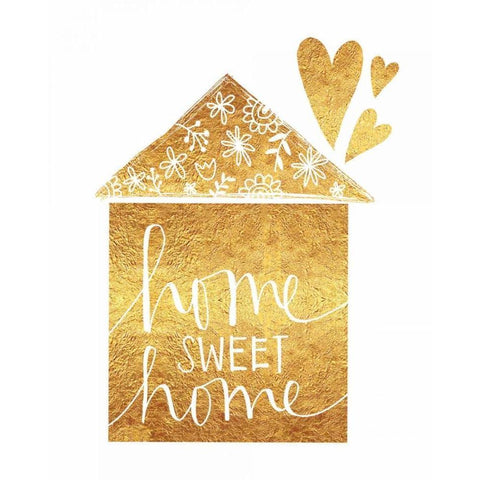 Home Sweet Home Black Modern Wood Framed Art Print with Double Matting by Doucette, Katie