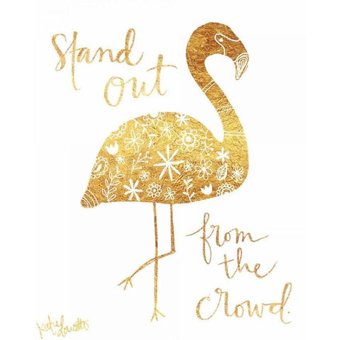 Stand Out from the Crowd Gold Ornate Wood Framed Art Print with Double Matting by Doucette, Katie