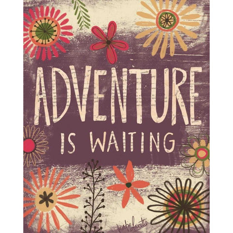 Adventure is Waiting Gold Ornate Wood Framed Art Print with Double Matting by Doucette, Katie