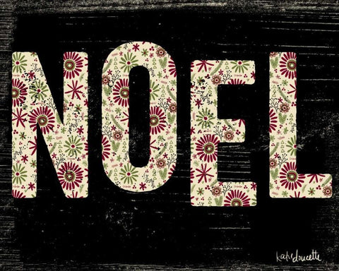 Noel White Modern Wood Framed Art Print with Double Matting by Doucette, Katie