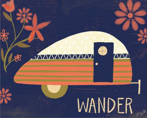 Wander Black Ornate Wood Framed Art Print with Double Matting by Doucette, Katie