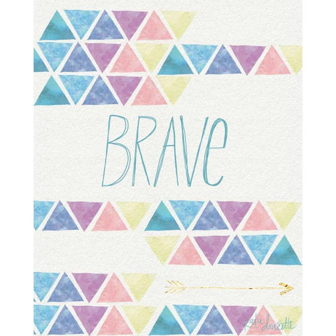 Brave Black Modern Wood Framed Art Print with Double Matting by Doucette, Katie