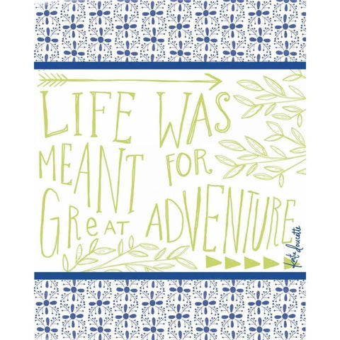 Great Adventure Black Modern Wood Framed Art Print with Double Matting by Doucette, Katie