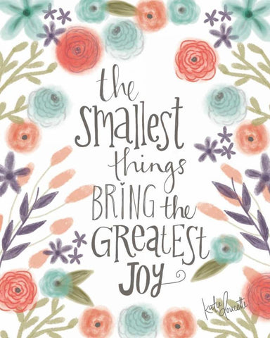 Smallest Things Black Ornate Wood Framed Art Print with Double Matting by Doucette, Katie