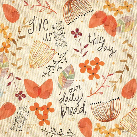 Daily Bread White Modern Wood Framed Art Print by Doucette, Katie