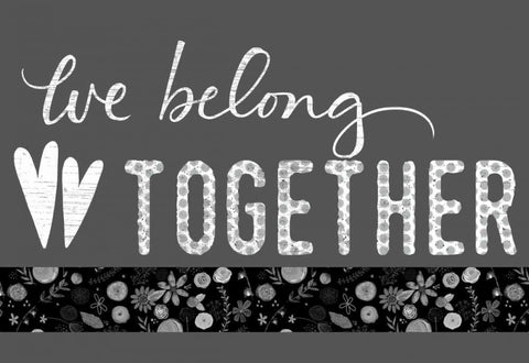 We Belong Together Black Ornate Wood Framed Art Print with Double Matting by Doucette, Katie