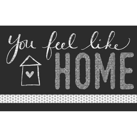 You Feel Like Home Black Modern Wood Framed Art Print with Double Matting by Doucette, Katie