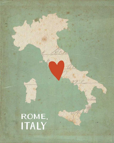 Rome Black Ornate Wood Framed Art Print with Double Matting by Doucette, Katie