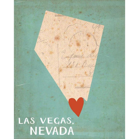 Vegas Black Modern Wood Framed Art Print with Double Matting by Doucette, Katie