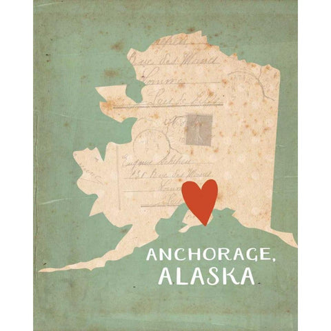 Alaska Black Modern Wood Framed Art Print with Double Matting by Doucette, Katie