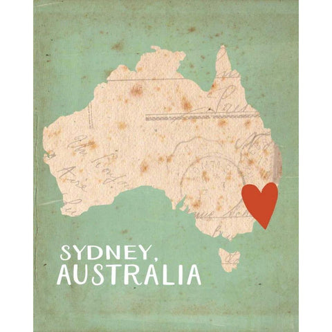 Sydney, Australia Black Modern Wood Framed Art Print with Double Matting by Doucette, Katie