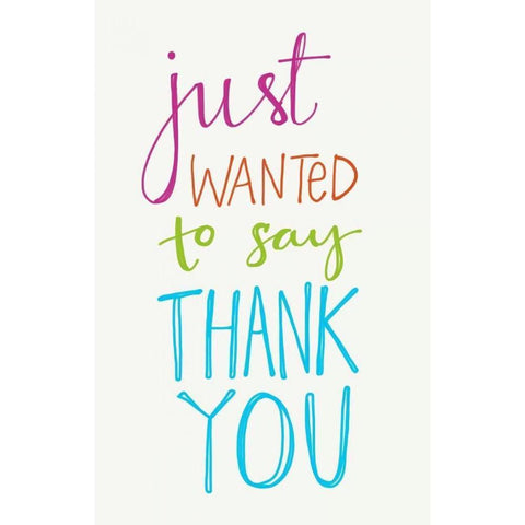 Thank You White Modern Wood Framed Art Print by Doucette, Katie