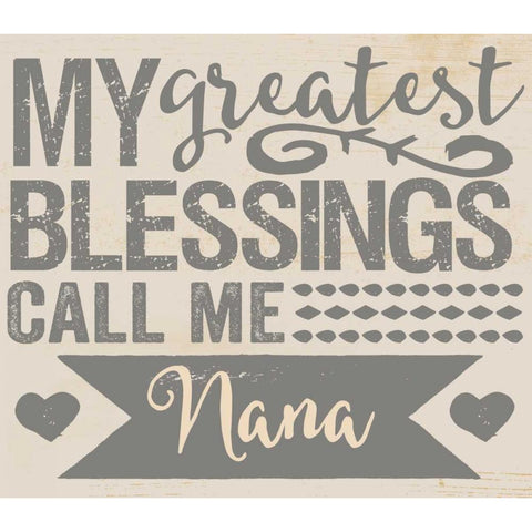 Greatest Blessings Black Modern Wood Framed Art Print with Double Matting by Doucette, Katie