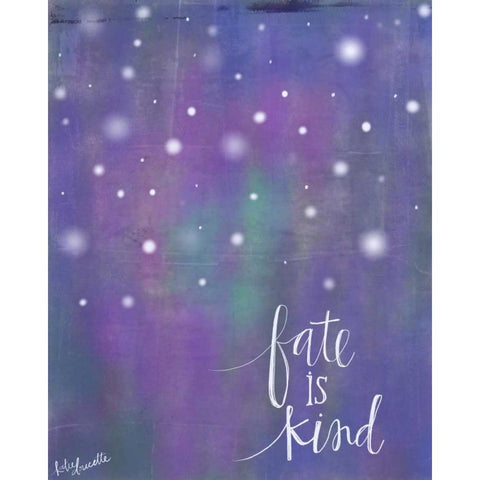 Fate is Kind Black Modern Wood Framed Art Print with Double Matting by Doucette, Katie