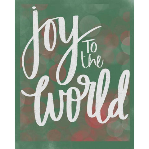 Joy to the World White Modern Wood Framed Art Print by Doucette, Katie