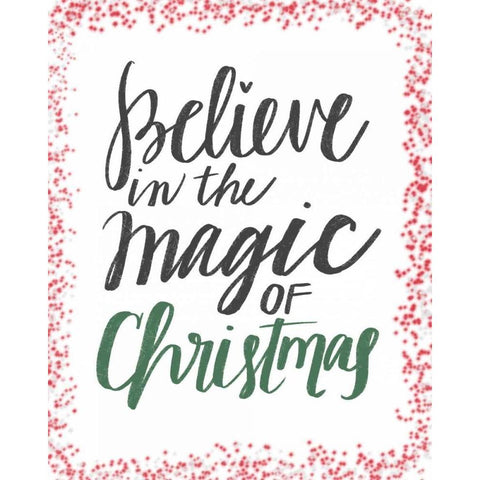 Magic of Christmas Black Modern Wood Framed Art Print with Double Matting by Doucette, Katie