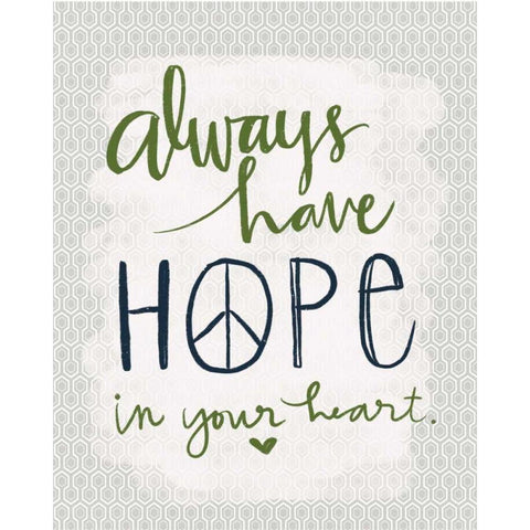 Always Have Hope Black Modern Wood Framed Art Print with Double Matting by Doucette, Katie