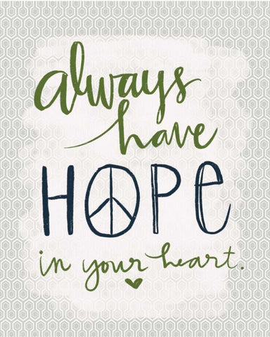 Always Have Hope Black Ornate Wood Framed Art Print with Double Matting by Doucette, Katie