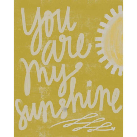 Sunshine White Modern Wood Framed Art Print by Doucette, Katie