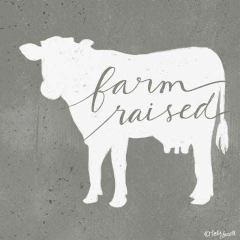 Farm Raised White Modern Wood Framed Art Print with Double Matting by Doucette, Katie