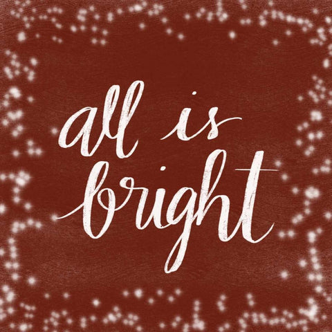 All is Bright Black Modern Wood Framed Art Print with Double Matting by Doucette, Katie