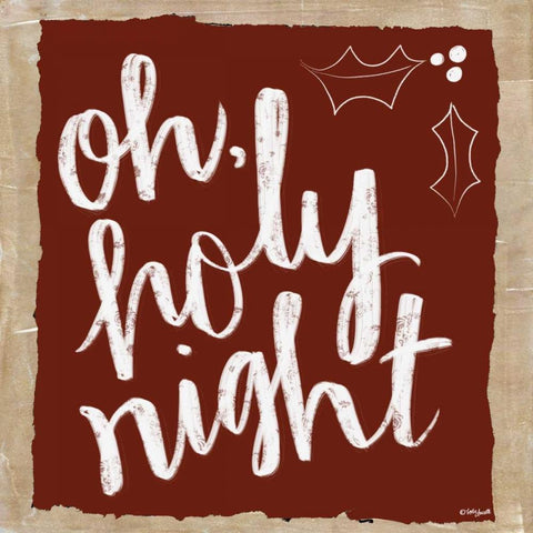 Oh Holy Night White Modern Wood Framed Art Print by Doucette, Katie