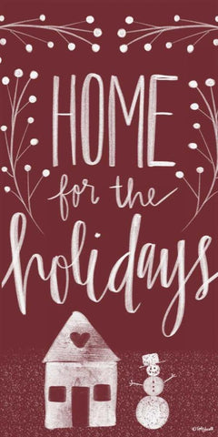 Home for the Holidays II Black Ornate Wood Framed Art Print with Double Matting by Doucette, Katie