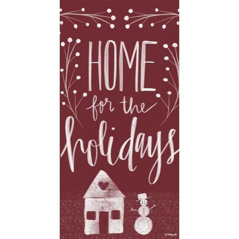 Home for the Holidays II White Modern Wood Framed Art Print by Doucette, Katie