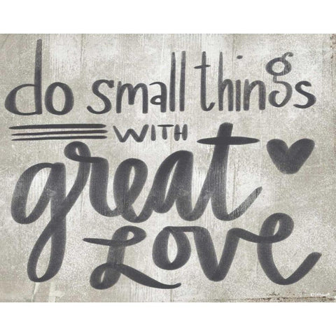 Small Things with Great Love Gold Ornate Wood Framed Art Print with Double Matting by Doucette, Katie