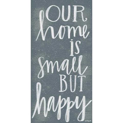 Small Home White Modern Wood Framed Art Print by Doucette, Katie