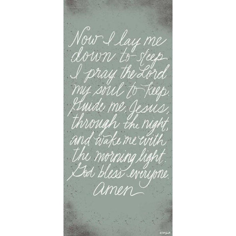 Prayer White Modern Wood Framed Art Print by Doucette, Katie