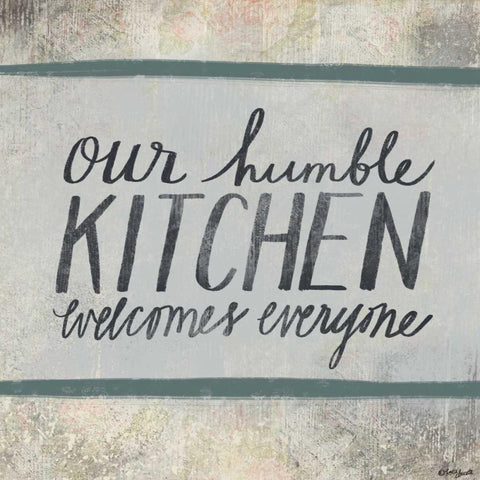 Humble Kitchen White Modern Wood Framed Art Print with Double Matting by Doucette, Katie