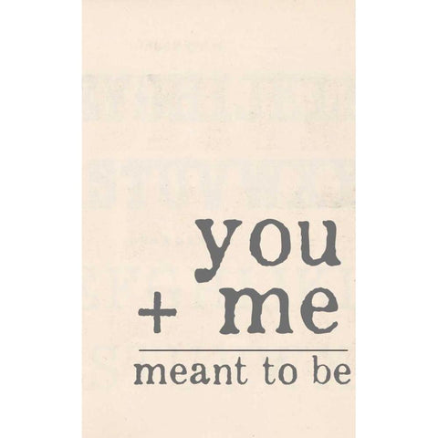 Meant to Be Black Modern Wood Framed Art Print with Double Matting by Doucette, Katie